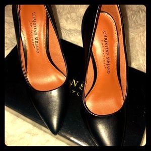 Christian Siriano black heels